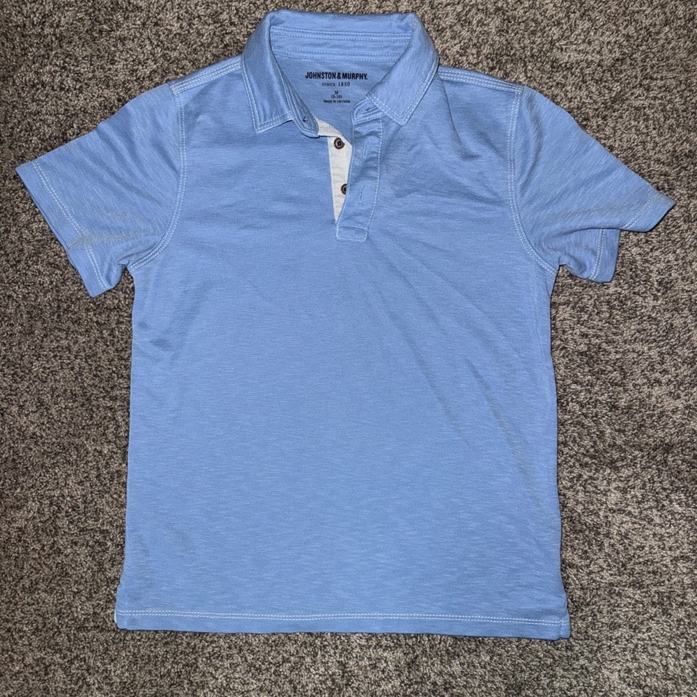 Johnston & Murphy Blue Polo Shirt Classic Style